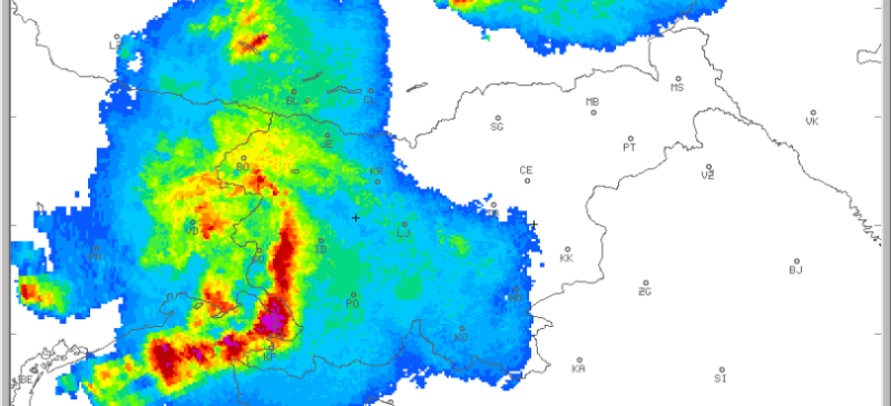 radarska slika padavin